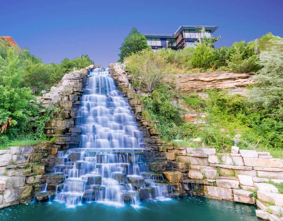Riverside Waterfall
